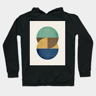 Circle Color Pieces Abstract Geometric Hoodie